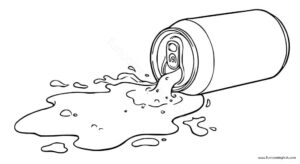 Soda coloring page