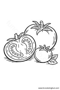 Tomato coloring page