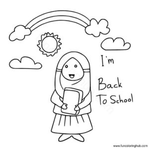 I am back to school coloring page I am back to school coloring page