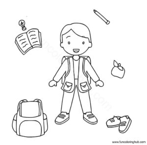 Kids back to school coloring images Kids back to school coloring images