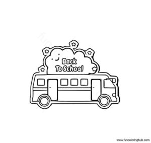School bus coloring page School bus coloring page