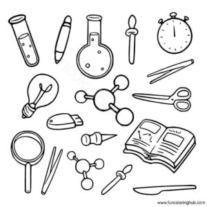 School supplies coloring pages School supplies coloring pages
