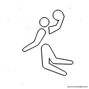 Summer Olympic Basketball coloring page