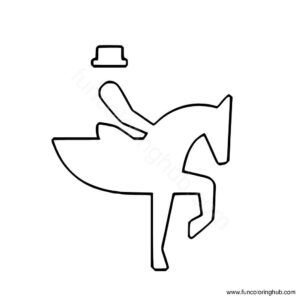 Summer Olympic Equestrian coloring page