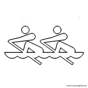 Summer Olympics Coloring Page Rowing