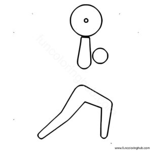 Summer Olympics Coloring Pages Weightlifting