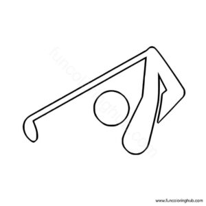 Summer Olympics Colouring Pages Golf