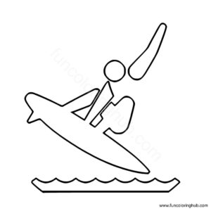 Summer Olympics coloring pages Surfing