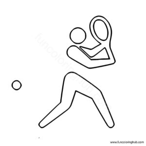 Tokyo Summer Olympics Coloring Page Table Tennis