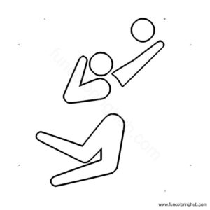 Volleyball Summer Olympics coloring page