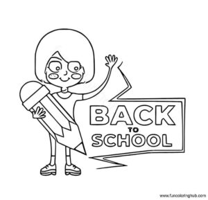 Welcome back to school coloring pages Welcome back to school coloring pages