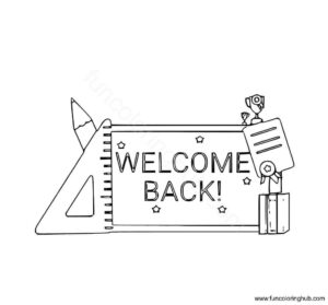 Welcome back to school coloring pages for kids Welcome back to school coloring pages for kids