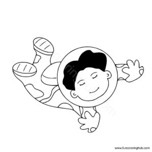 A very calm astronaut