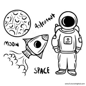 Astronaut coloring pages
