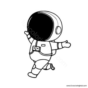 Astronaut coloring pages for kids