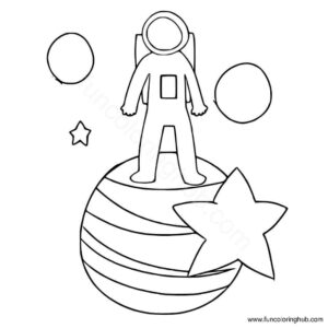 Astronaut has reached the planet