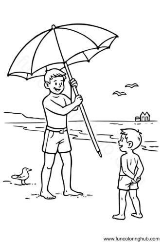 Beach Coloring Pages For Teens