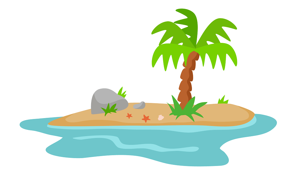 Beach coloring pages for children