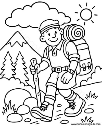 Camping Coloring Pages