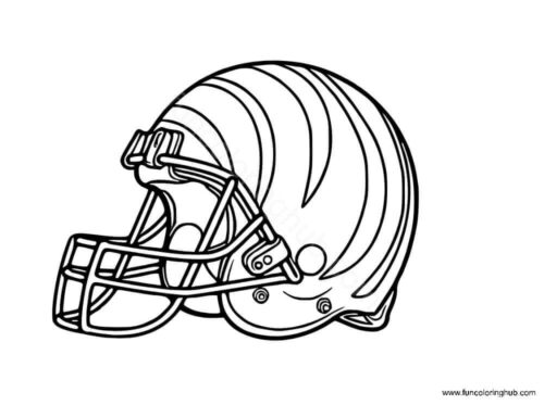 Cincinnati Bengals helmet coloring page