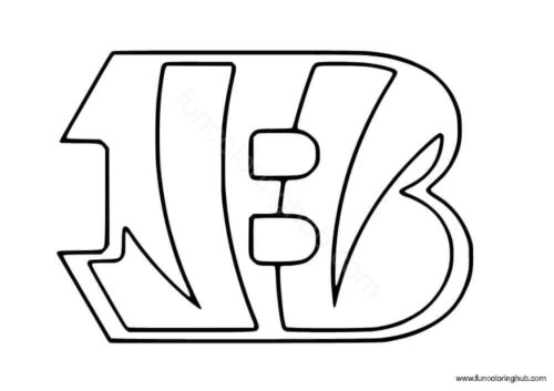 Cincinnati Bengals logo coloring pages printable