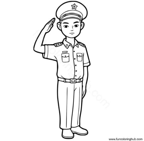 Comunity helpers coloring pages military Comunity helpers coloring pages military