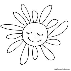 Cute sun coloring page Cute sun coloring page