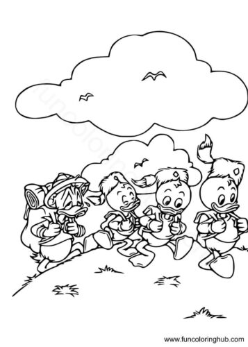 Disney Hiking Coloring Page