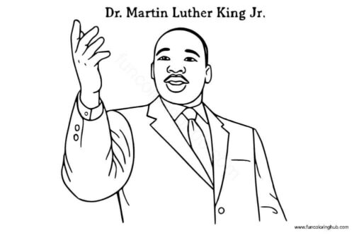 Dr Martin Luther King Jr Coloring Pages