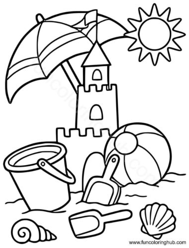 Free Beach Coloring Pages To Print