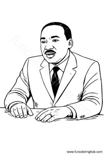 Free MLK coloring pages