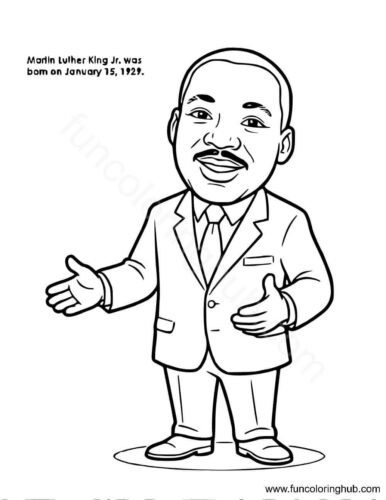 Free Martin Luther King Jr Coloring Pages