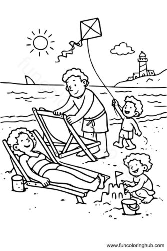Free Printable Beach Coloring Pages For Kids