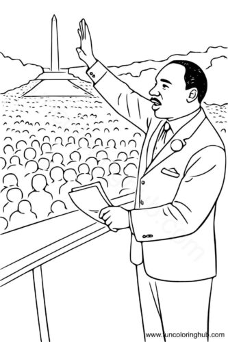 Free Printable Martin Luther King Coloring Sheets