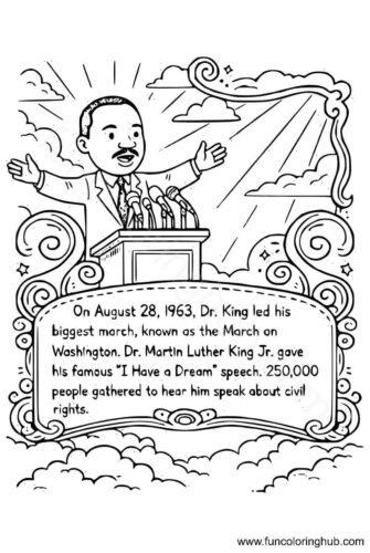 Free Printable Martin Luther King Jr Coloring Pages