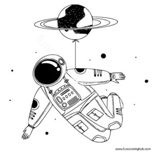 Free printable spaceman coloring pages