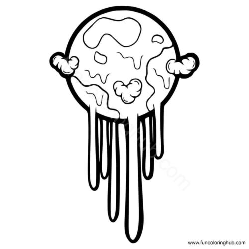 Global warming coloring page Global warming coloring page