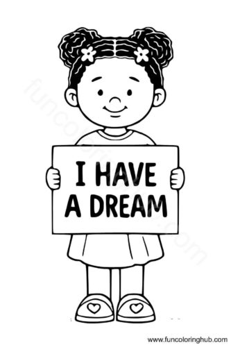 I Have A Dream Martin Luther King Jr Coloring Page