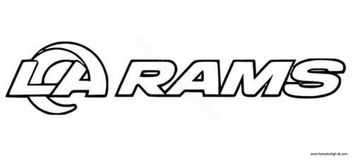 Los Angeles Rams logo coloring page Los Angeles Rams logo coloring page