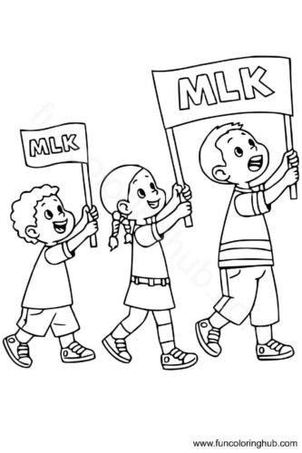 MLK coloring pages