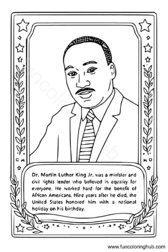 Martin Luther King Coloring Pages
