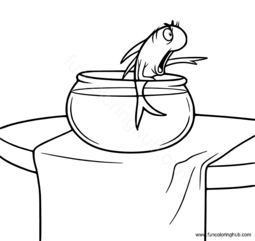 Mr Krinklebine the fish from cat in the hat