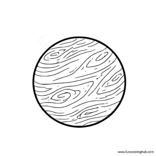 Planet Venus coloring page Planet Venus coloring page