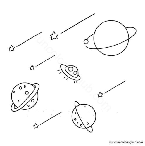 Planets coloring page Planets coloring page