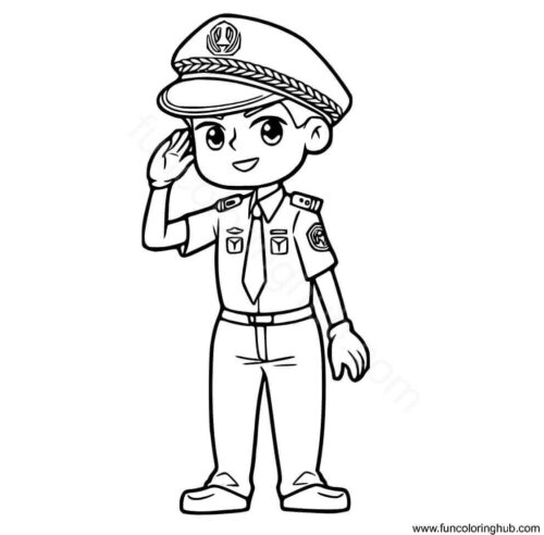 Policeman coloring page Policeman coloring page