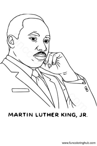 Printable Martin Luther King Jr coloring pages
