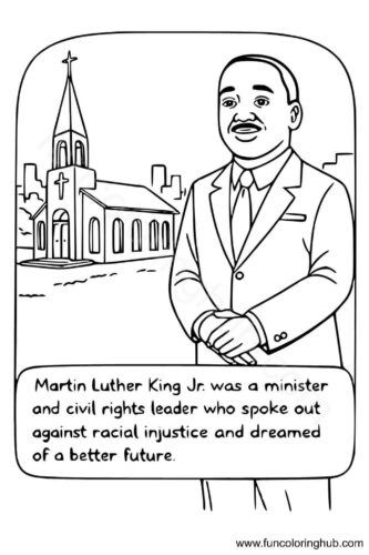 Printable Martin Luther King coloring pages