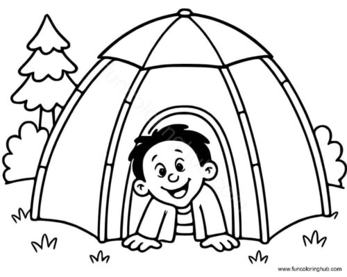 Summer Camp Coloring Pages
