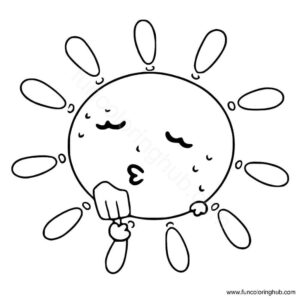 Sun enjoying ice cream Sun enjoying ice cream