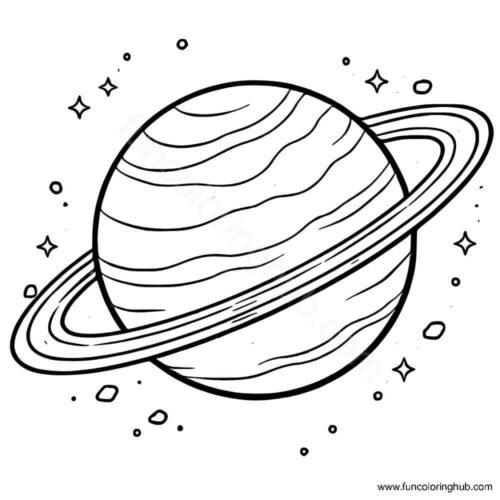 Uranus planet coloring page Uranus planet coloring page